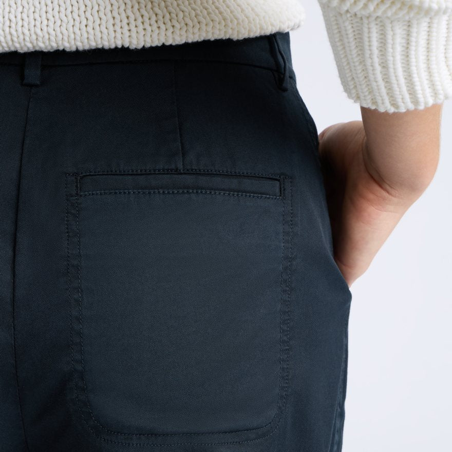 LTD RELEASE STRETCH COTTON GABARDINE BARREL LEG TROUSER - US 7329