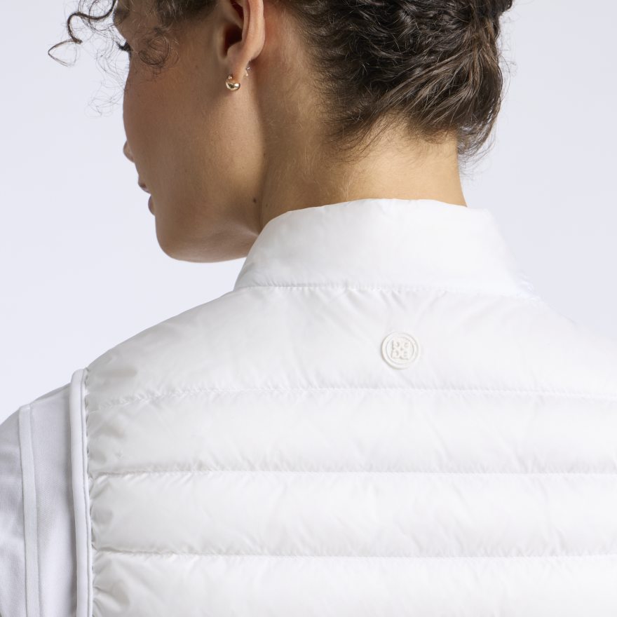 V-DOWN QUILTED STRETCH TECH INTERLOCK VEST - US 7842