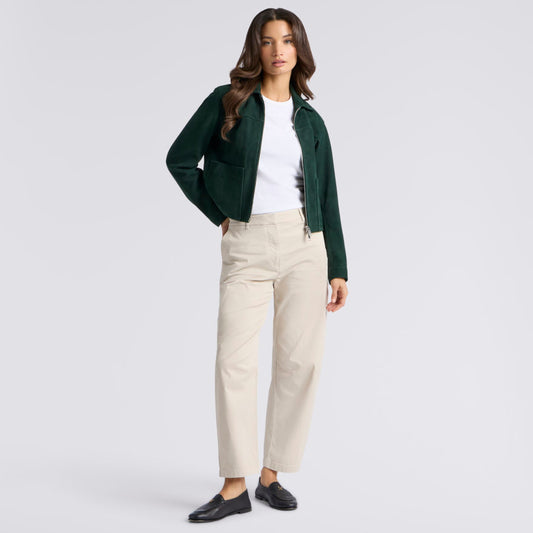 LTD RELEASE THE PERFECT SUEDE ZIP JACKET - US 2613