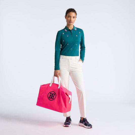 ICON EMBROIDERED TECH PIQUÉ LONG SLEEVE POLO - US 5886