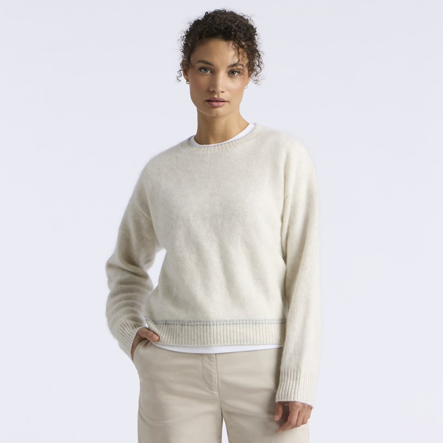 G WREATH BRUSHED CASHMERE SWEATER - US 0238
