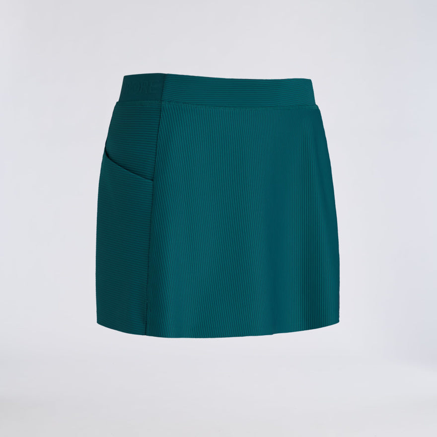 2-TONE RIB KNOCKOUT A-LINE SKORT - US 1711