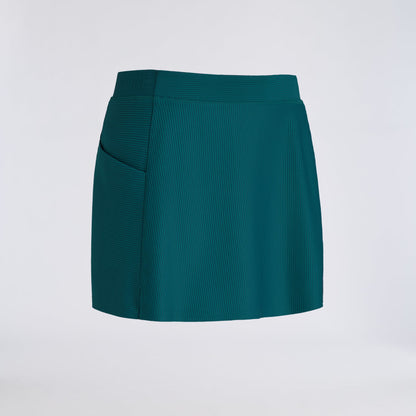2-TONE RIB KNOCKOUT A-LINE SKORT - US 1711