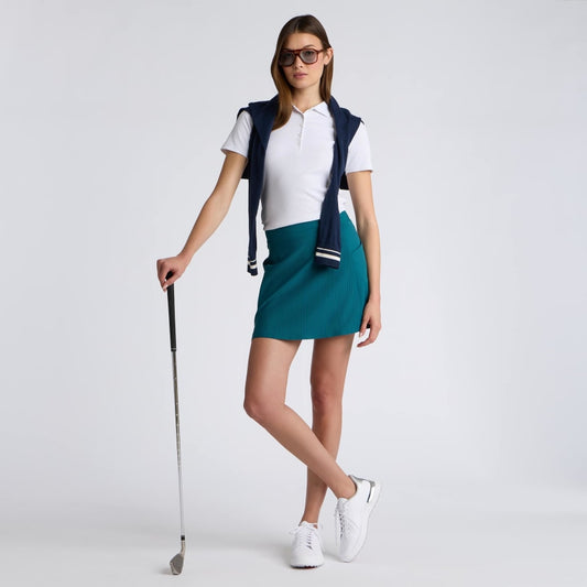 2-TONE RIB KNOCKOUT A-LINE SKORT - US 1711