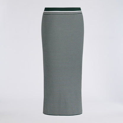 STRIPE RIB MIDI SKIRT - US 5777