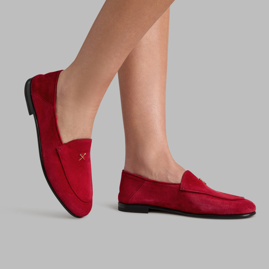 WOMEN'S METAL TEES SUEDE FLEX LOAFER - US 0225