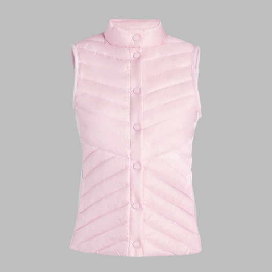 V-DOWN QUILTED STRETCH TECH INTERLOCK VEST - US 7149