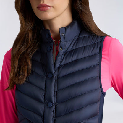 V-DOWN QUILTED STRETCH TECH INTERLOCK VEST - US 9799