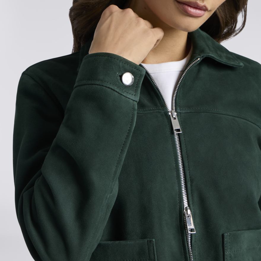 LTD RELEASE THE PERFECT SUEDE ZIP JACKET - US 2613