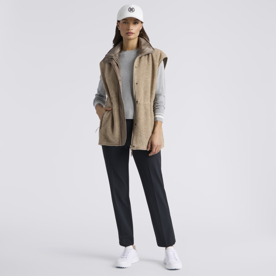 REVERSIBLE FLEECE & NYLON HYBRID VEST - US 2768