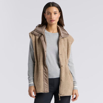 REVERSIBLE FLEECE & NYLON HYBRID VEST - US 2768