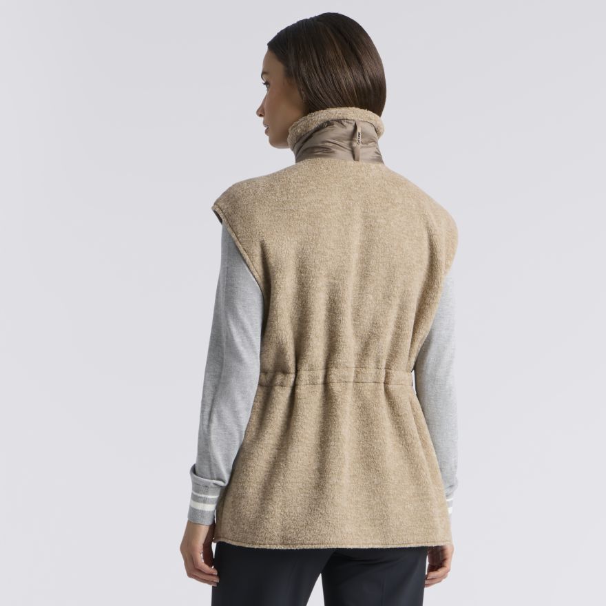 REVERSIBLE FLEECE & NYLON HYBRID VEST - US 2768