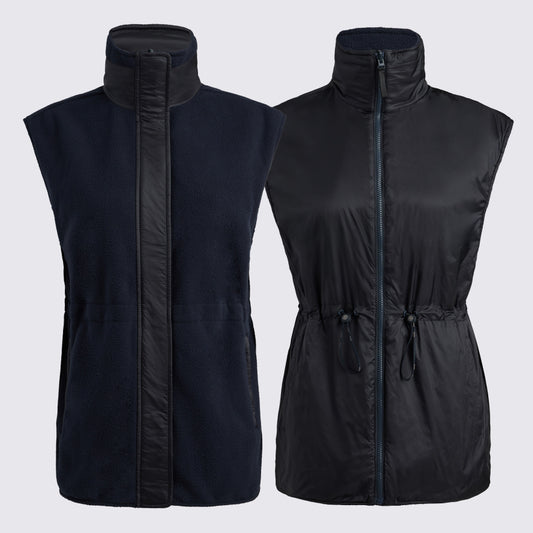 REVERSIBLE FLEECE & NYLON HYBRID VEST - US 2695