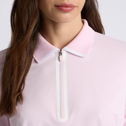 SILKY TECH NYLON LONG SLEEVE ZIP POLO - US 7101