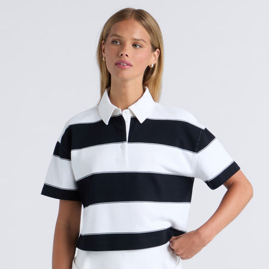 STRIPED IT BOXY RUGBY POLO - US 5622