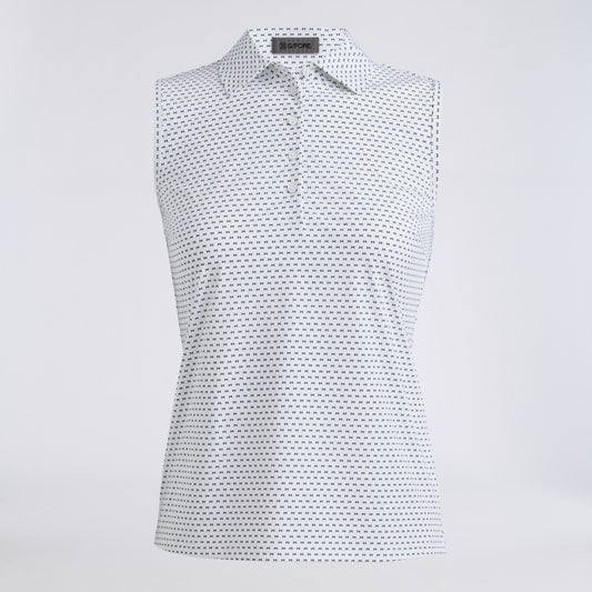 GEO 2 SILKY TECH NYLON SLEEVELESS POLO - US 6793