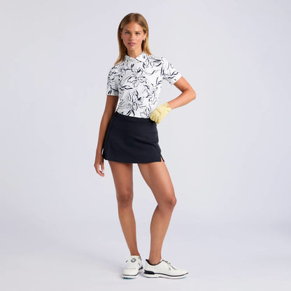 BIG FLORAL SILKY TECH NYLON POLO - US 2731
