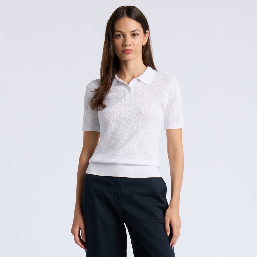 POINTELLE G SWEATER POLO - US 8323