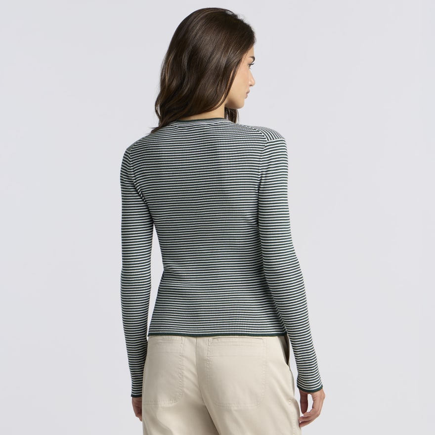 STRIPE RIB FITTED CREWNECK - US 1804