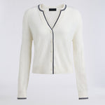 POINTELLE FINE WOOL CARDIGAN - US 8922
