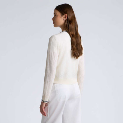 POINTELLE FINE WOOL CARDIGAN - US 8922