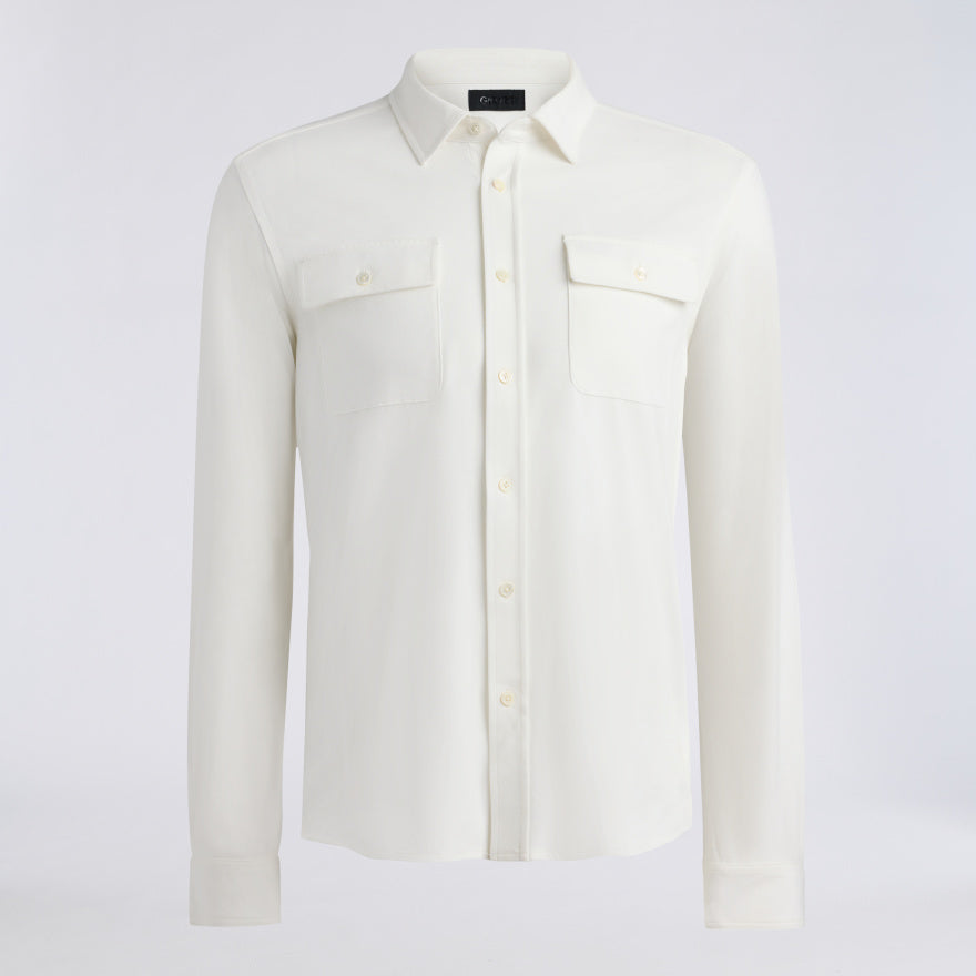 LTD RELEASE BRUSHED COTTON LONG SLEEVE SHIRT - US 5482