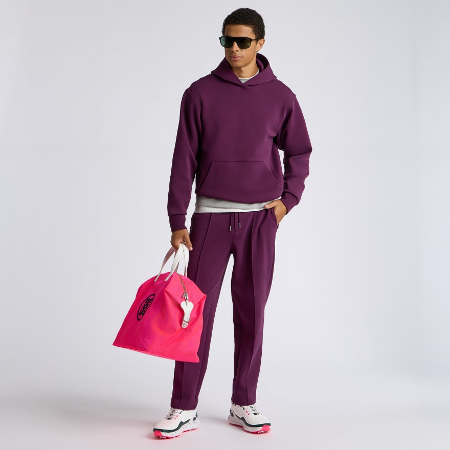 COTTON BLEND SCUBA HOODIE - US 8956