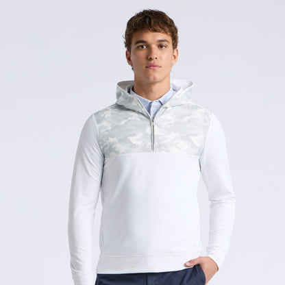CAMO BRUSHED BACK TECH TERRY 1/4 ZIP HOODIE - US 6967