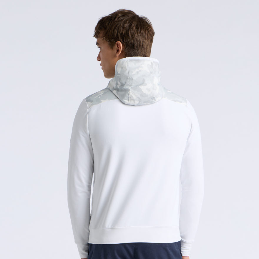 CAMO BRUSHED BACK TECH TERRY 1/4 ZIP HOODIE - US 6967