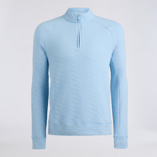DUNES COTTON QUILTED 1/4 ZIP PULLOVER - US 0329