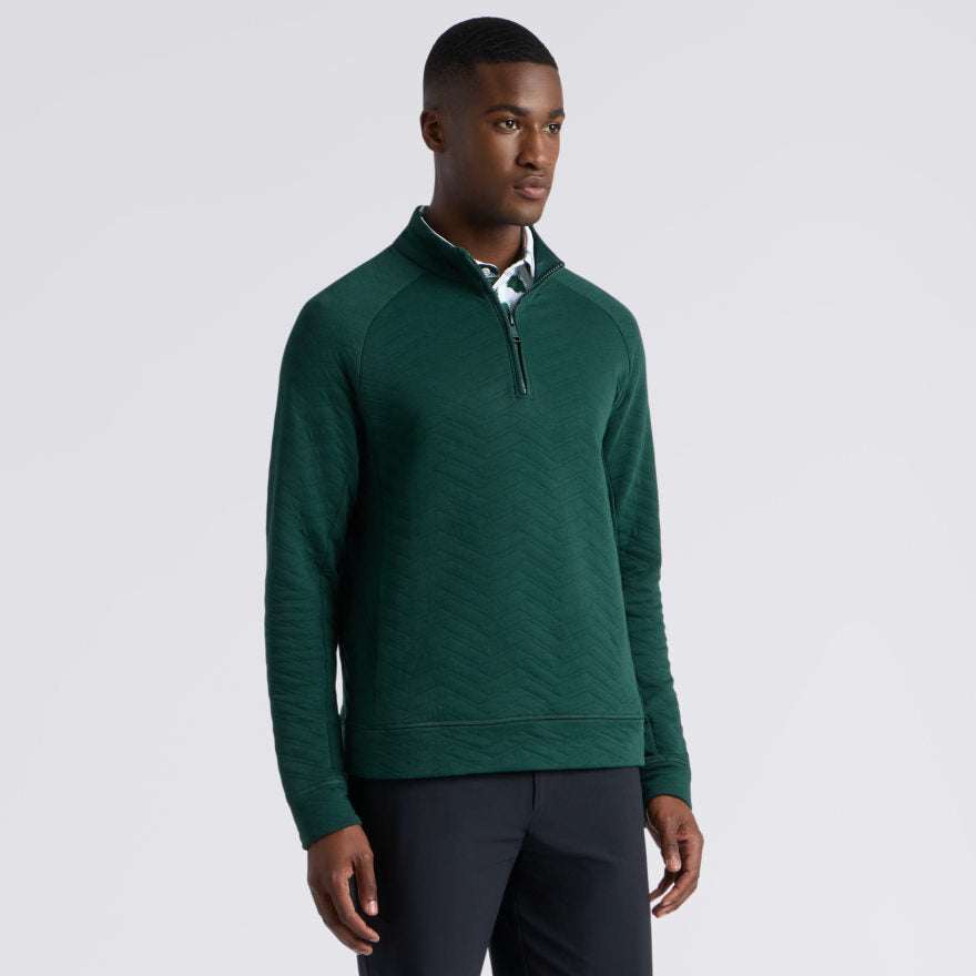 DUNES COTTON QUILTED 1/4 ZIP PULLOVER - US 9359