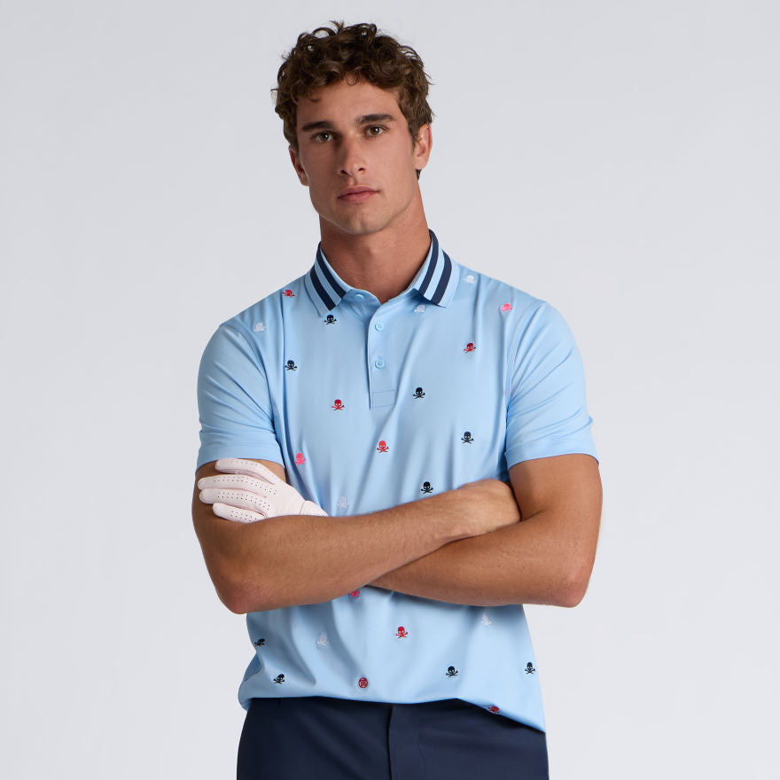 EMBROIDERED TECH JERSEY POLO - US 7316
