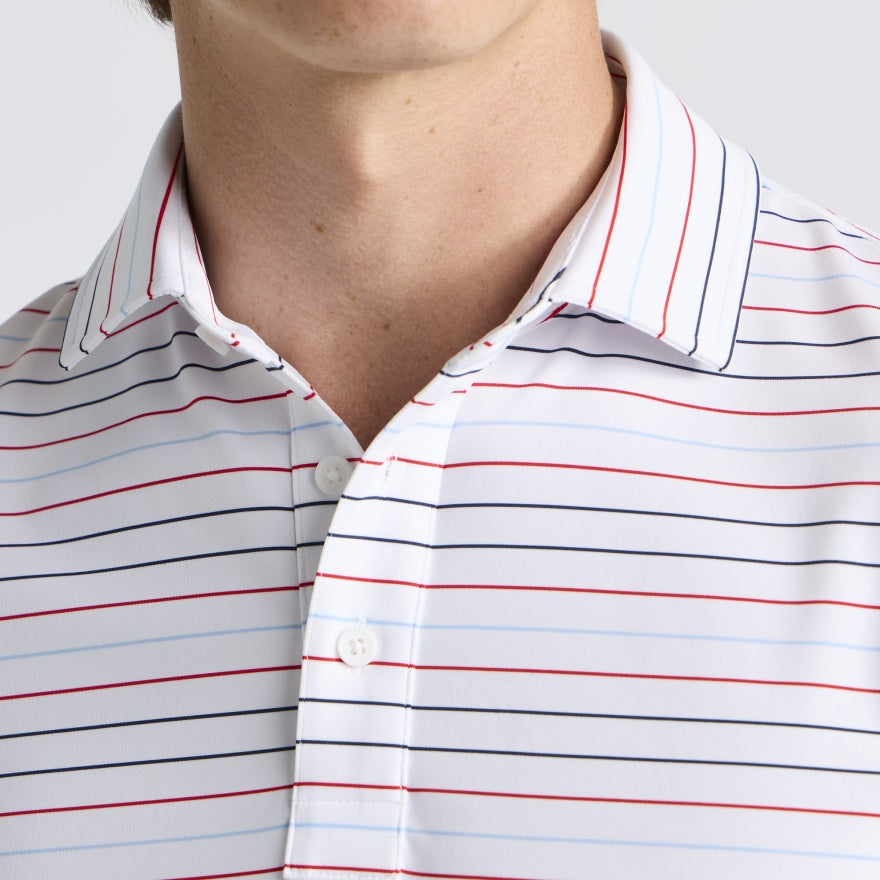 MULTI STRIPE TECH JERSEY POLO - US 8138