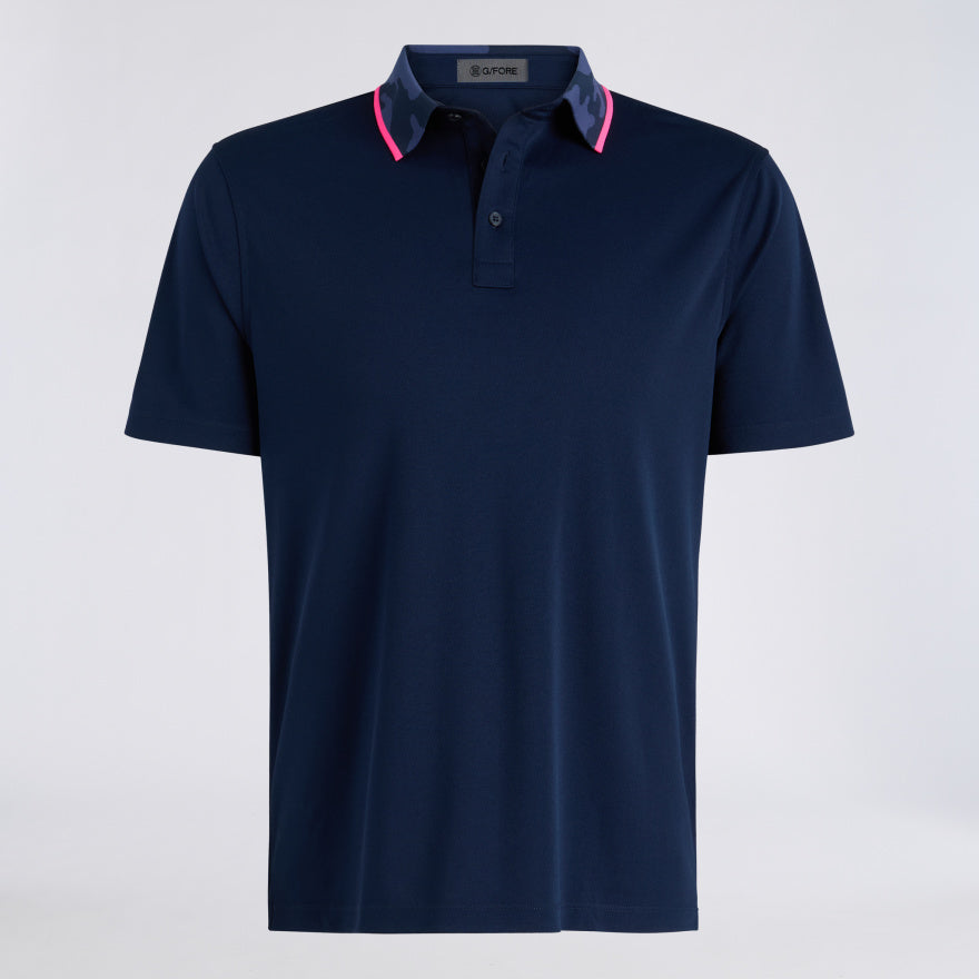CAMO COLLAR PERFORMANCE PIQUÉ POLO - US 8516