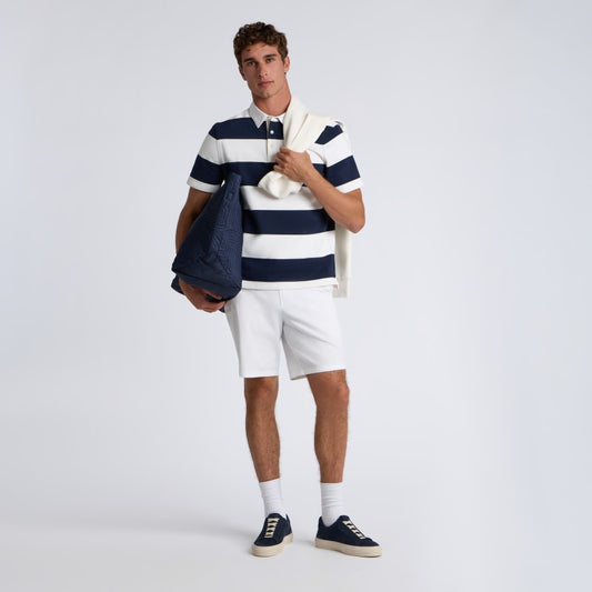 YARN DYE FRENCH TERRY RUGBY POLO - US 8917