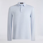 DELTA DOT JACQUARD LONG SLEEVE POLO - US 9266