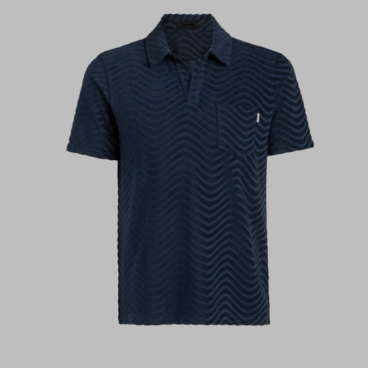LTD RELEASE SWELL TERRY JACQUARD POLO - US 3495