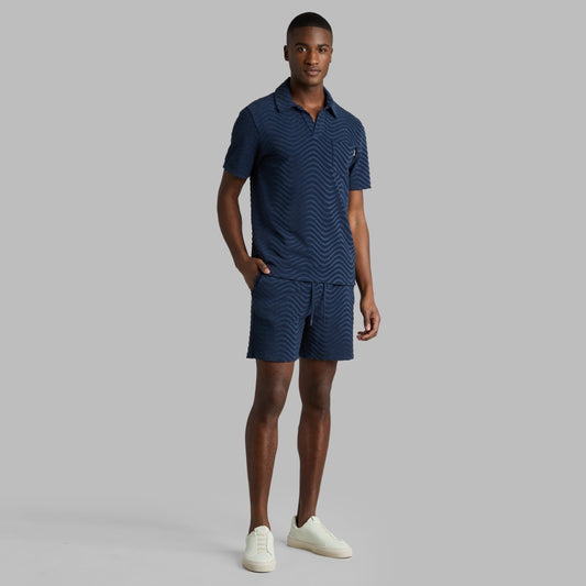 LTD RELEASE SWELL TERRY JACQUARD POLO - US 3495