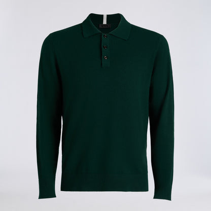 LTD RELEASE MONTAUK CASHMERE LONG SLEEVE POLO - US 0865