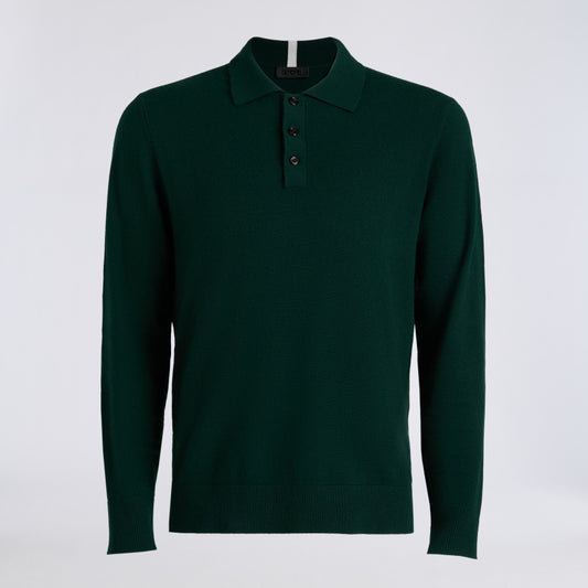 LTD RELEASE MONTAUK CASHMERE LONG SLEEVE POLO - US 0865