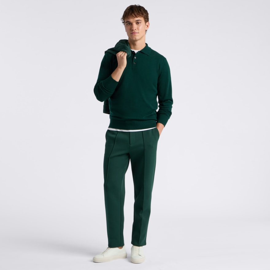 LTD RELEASE MONTAUK CASHMERE LONG SLEEVE POLO - US 0865