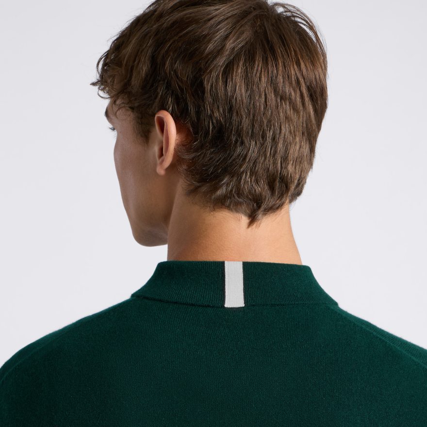 LTD RELEASE MONTAUK CASHMERE LONG SLEEVE POLO - US 0865