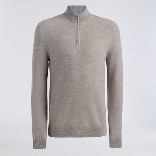 THE CLUB MERINO WOOL 1/4 ZIP SWEATER - US 8926